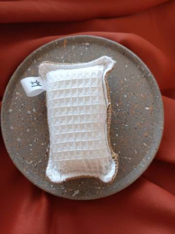 Eponge lavable rutilisable blanche 