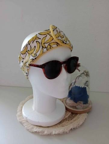 Bandeau de soins visage jaune Bananes 