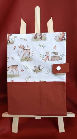 Protge carnet de sant personnalis faon hrisson marron 