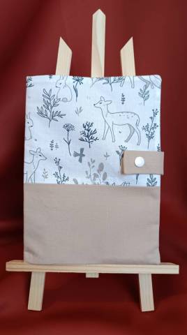 Protge carnet de sant personnalis faon biche lapin