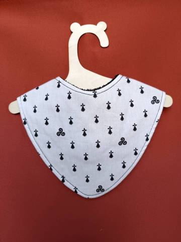 Bavoir bb personnalis Breton hermine triskell