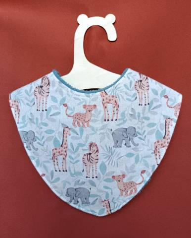 Bavoir bb personnalis Girafe lphant