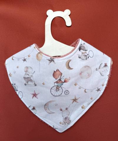 Bavoir bb personnalis Renard lapin lphant 