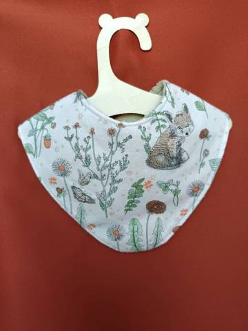 Bavoir bb personnalis Renard / papillon 