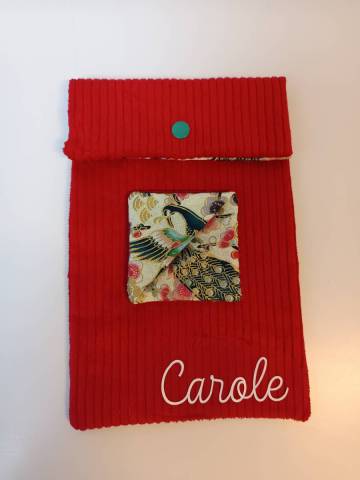 Pochette  livre personnalis/ ide cadeau matresse ATSEM 