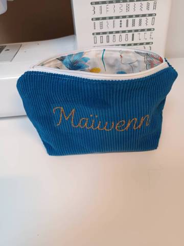Trousse de toilette / maquillage personnalis 