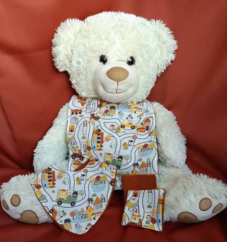 Coffret de naissance personnalis et unique lion voiture village 