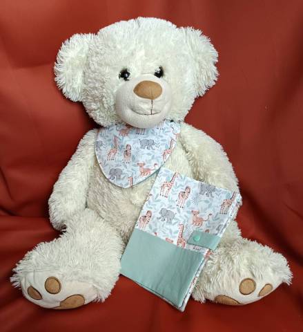Coffret de naissance personnalis et unique girafe zbre lion